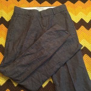 Banana Republic linen/cotton butternut slacks 4